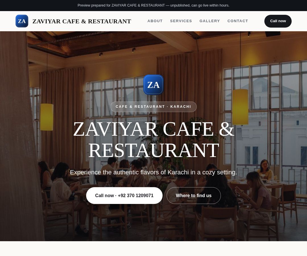 ZAVIYAR CAFE & RESTAURANT