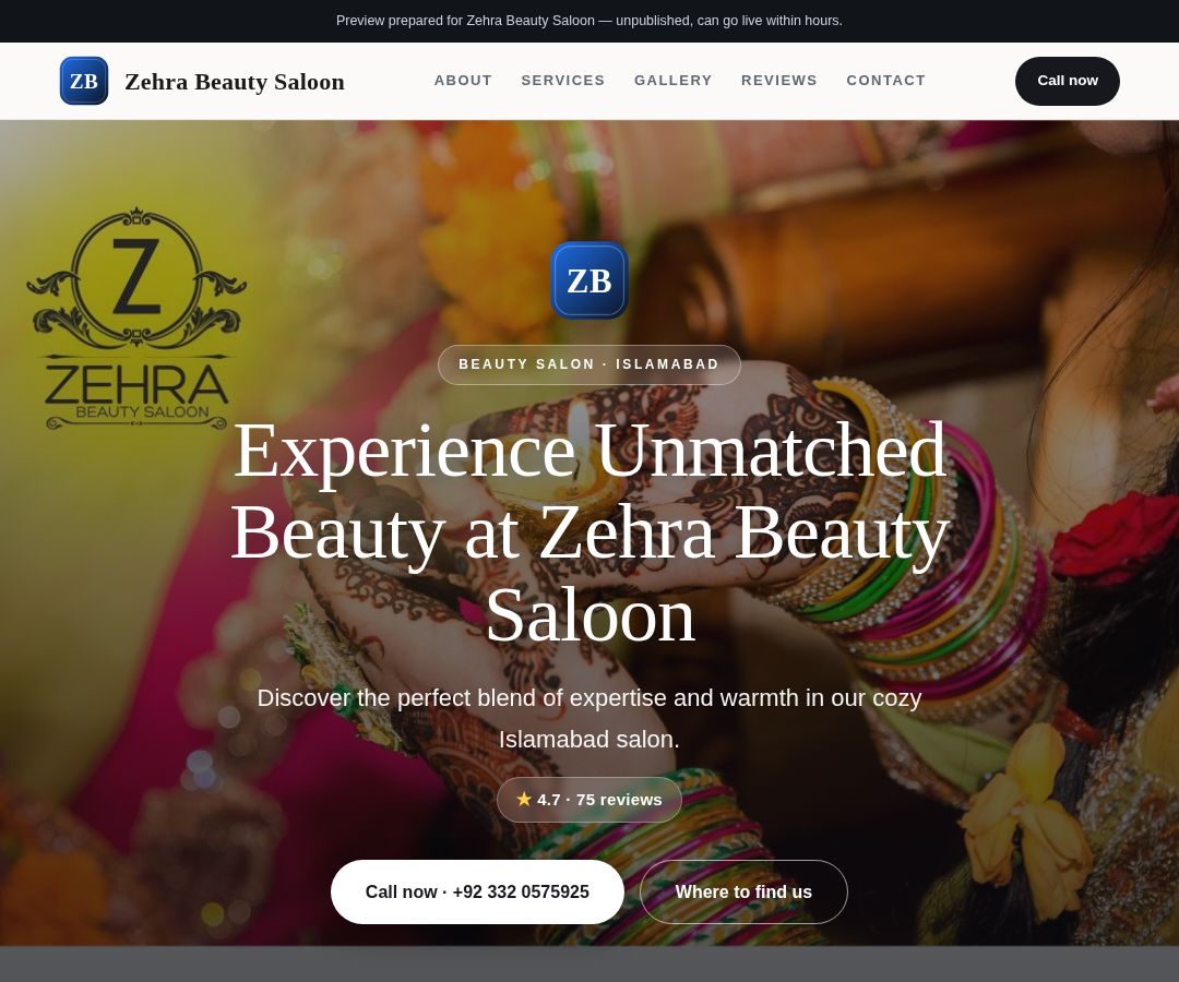 Zehra Beauty Saloon