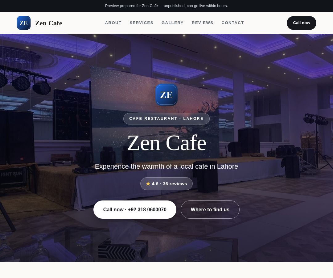 Zen Cafe