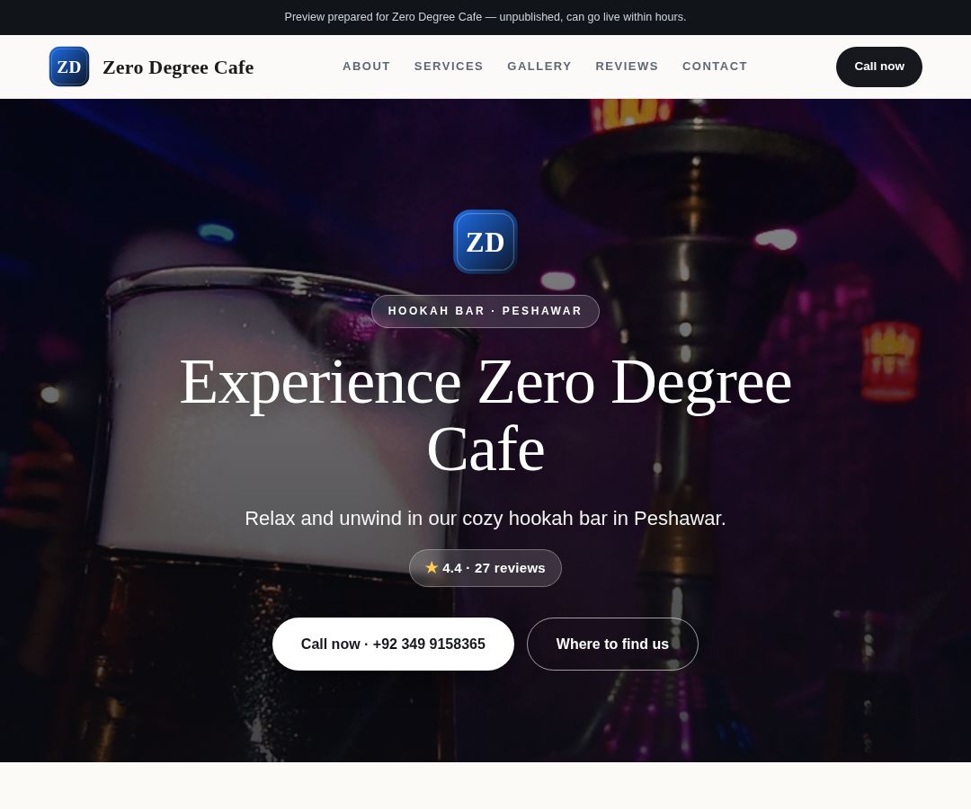 Zero Degree Cafe