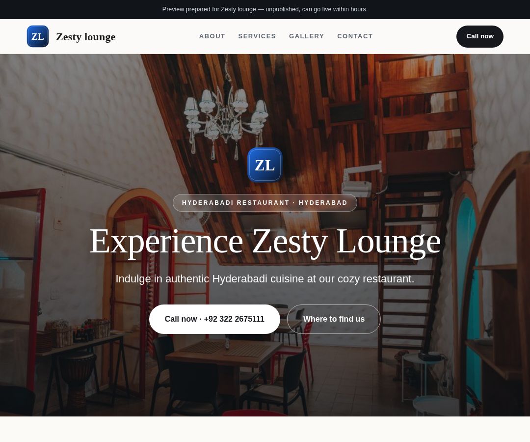 Zesty lounge