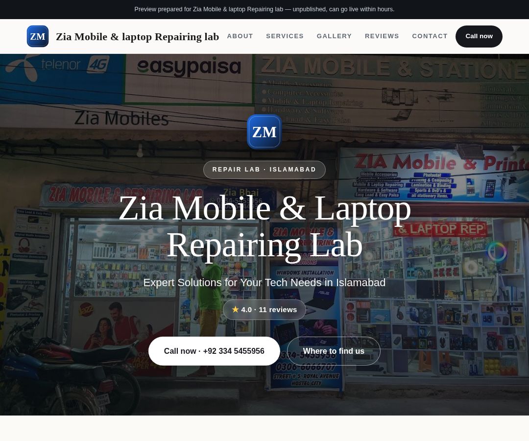 Zia Mobile & laptop Repairing lab