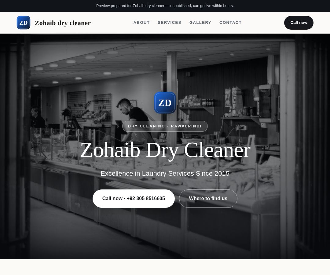 Zohaib dry cleaner