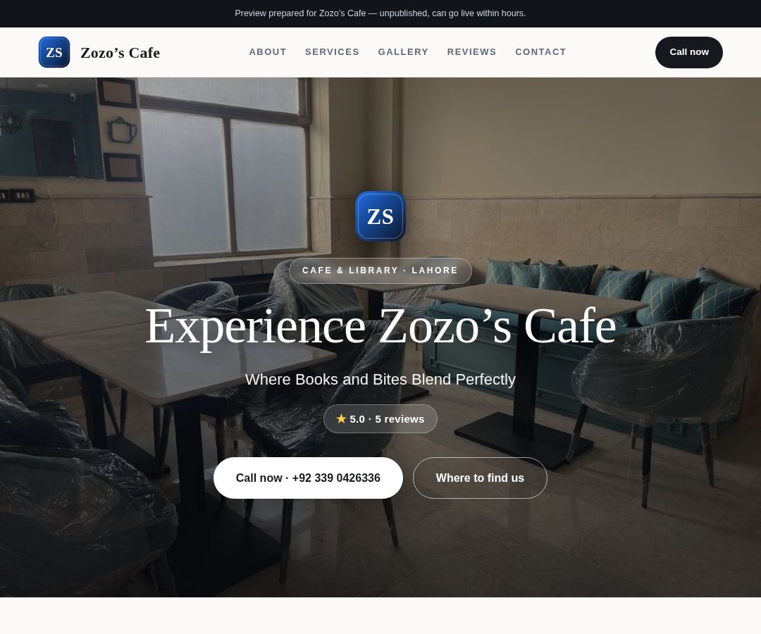 Zozo’s Cafe