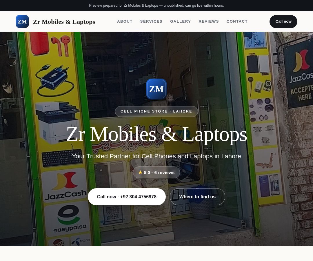 Zr Mobiles & Laptops