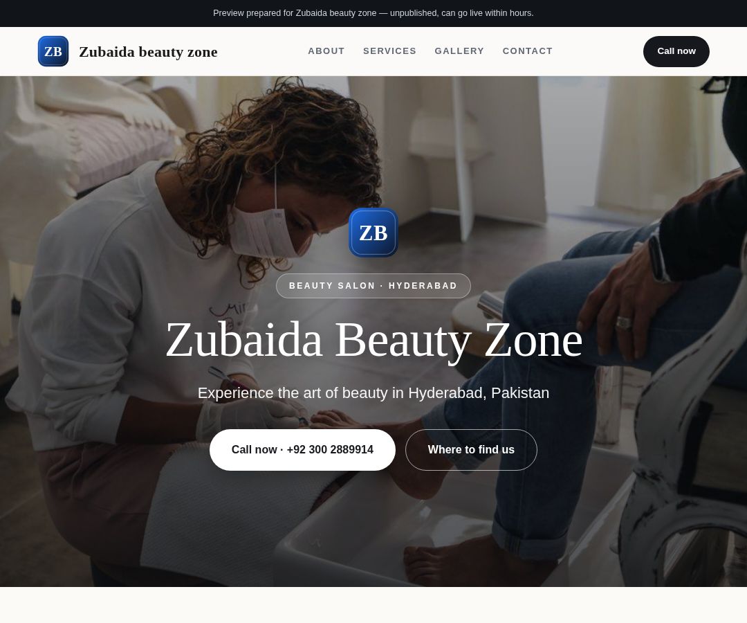 Zubaida beauty zone