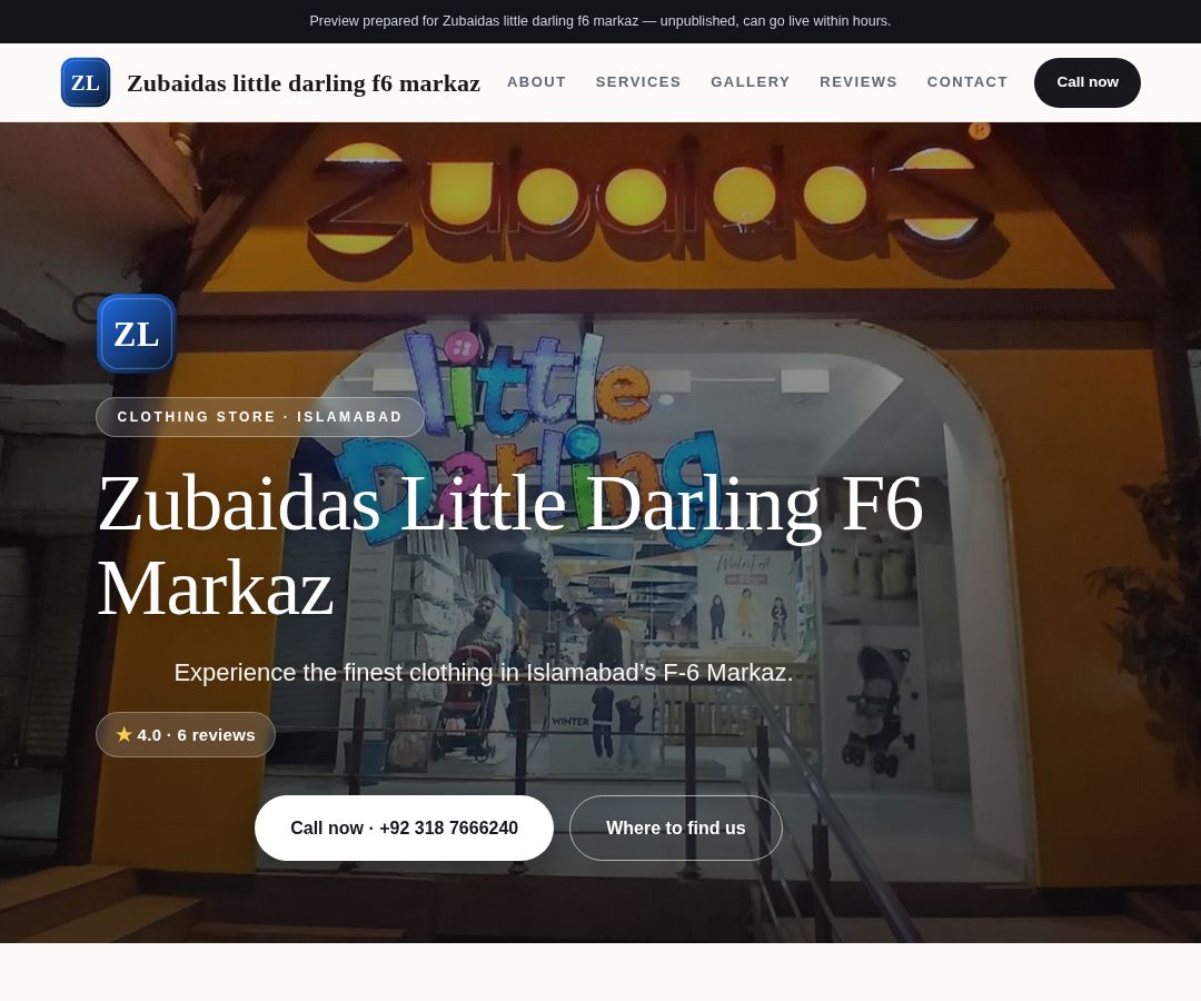 Zubaidas little darling f6 markaz