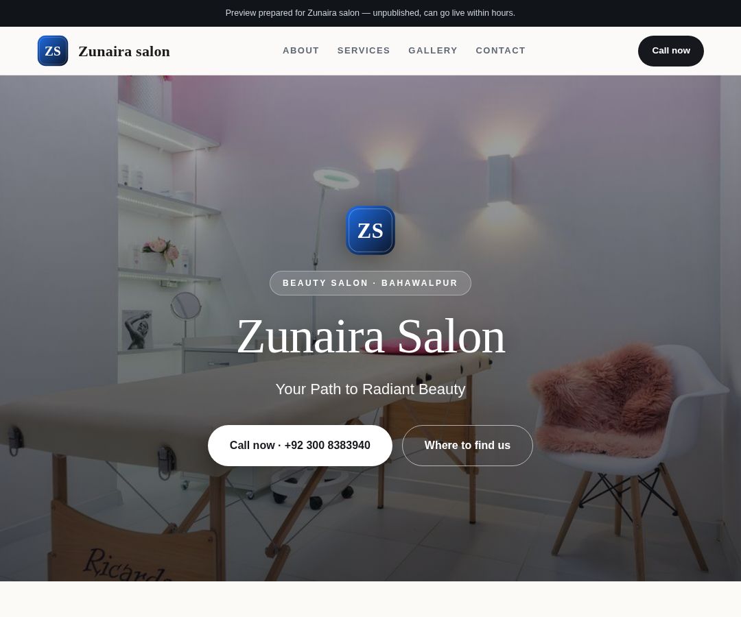 Zunaira salon